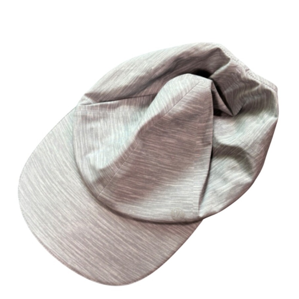 Lululemon Fast And Free Ponytail Grey Hat One Size Fits Most Strapback